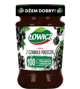 ŁOWICZ DŻEM CZAR.PORZECZKA 280g 8SZT