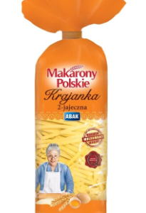 MAKARON ABAK KRAJANKA 2-jajecz. 250G/21 pomarańczowe op