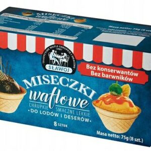 SŁAWOJ WAFLE DO LODÓW MISECZKI 75G/20