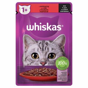P WHISKAS 85G SASZ-WOŁOWINA/28