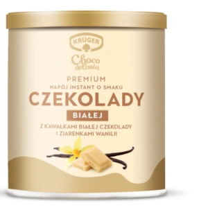 KRUGER CZEKOLADA DO PICIA 150G BIAŁA Z WANILIĄ /6 PUSZKA