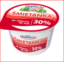 N PIĄTNICA ŚMIETANA 30% 200G/12