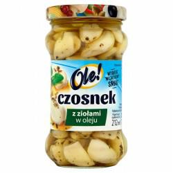 OLE! CZOSNEK Z ZIOŁAMI W OLEJU 212ML/6