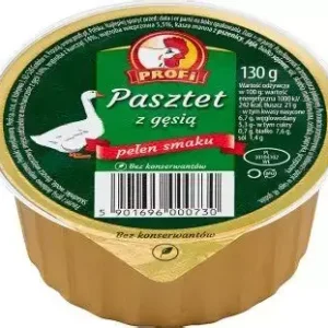 PASZTET DROBIOWY Z GĘSIĄ 130G/24 PROFI