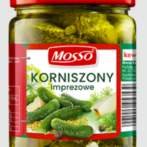 MOSSO sł.OGÓRKI IMPREZOWE KORNISZONE 540ML/ 6