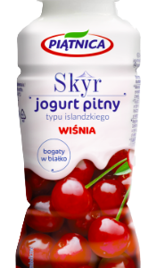 N PIĄTNICA JOG.butel.330g SKYR. WIŚNIA /12