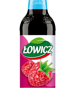 ŁOWICZ SYROP 0,4L ZERO CUKRU MALINA/6 ZAGĘSZCZONA BAZA