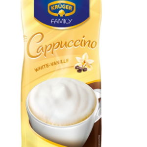 KRUGER CAPPUCCINO WHITE VANILLE 500G/12