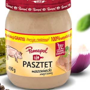 PAMA PASZTET-490G MAZOWIECKI/4 słoik