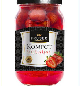 FRUBEX KOMPOT TRUSKAWKA 900ML/8