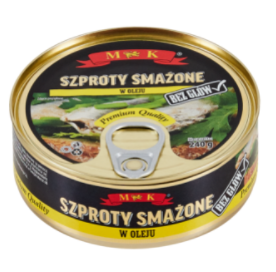 MK 240G SMAŻONE SZPROTY W OLEJU/24