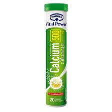KRUGER WIT. CALCIUM 500MG Z WIT. D 20TAB 84G/28