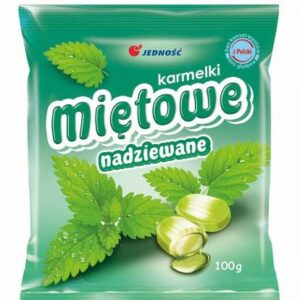 JEDNOŚĆ P. KARMELKI 100g MIĘTOWE NADZIEW /30