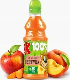 KUBUŚ 100% 0,3L SOK MARCH-JABŁ-BRZO/12 PLASTIK