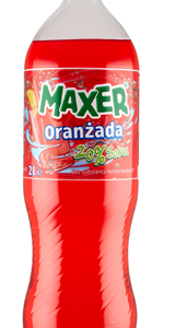 MAXER GAZ. 2L ORANŻADA CZERWONA/4 Z ZAW. 20% SOKU ZBYSZKO