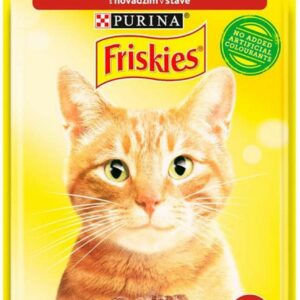 P FRISKIES KOT SASZ..WOŁOWINA 85G /