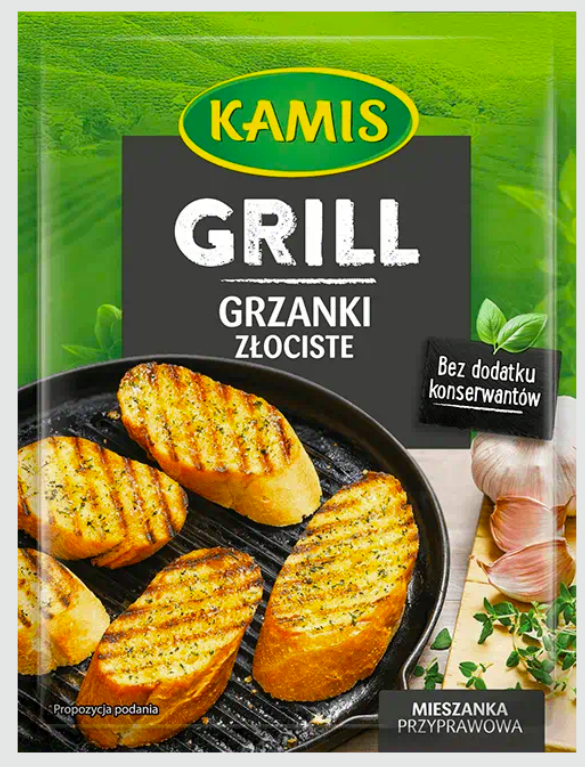 KAMIS GRZANKI ZŁOCISTE Z GRILLA 15G/30