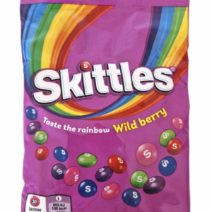 SKITTLES MAX DRAŻE WILD BERRY 95G /18 FIOLETOWE DUŻA PACZKA