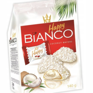 FLIS HAPPY BIANKO 140G/10 COCONUT WAFERS