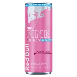 RED BULL DRINK-PUSZKA 250ML PINK SUGAR FREE/12