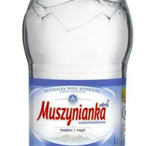 WODA MUSZYNIANKA 1L GAZ/6*630 NIEBIESKA Nowość !!!!
