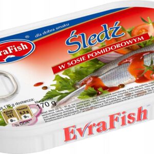 EVRA ŚLEDZ 170G W SOSIE POMIDOR/16