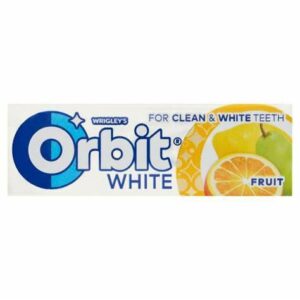 GUMA- ORBIT DRAŻE WHITE FRUIT 14G/30