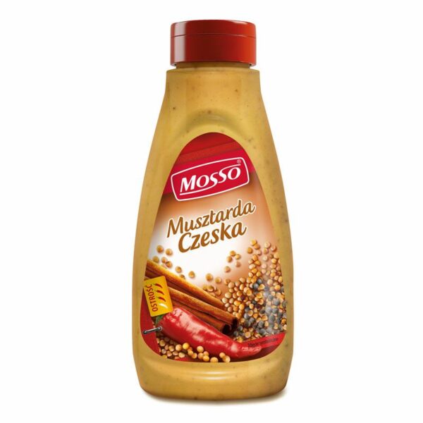 MOSSO MUSZTARDA PET CZESKA 320G/6 plastik