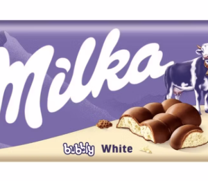 MILKA CZEKOLADA 95G BUBBLY WHITE /15