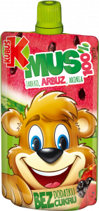 KUBUŚ MUS 100% 100G JABŁO-ARBUZ /12 karton