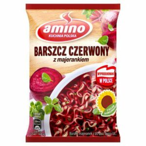 AMINO ZUPA BŁ.BARSZCZ CZERW.66g/22 Z MAJERANKIEM