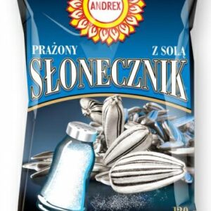 ANDREX SŁONECZNIK PRAŻONY SOLONY 120G30 NIEBIESKI