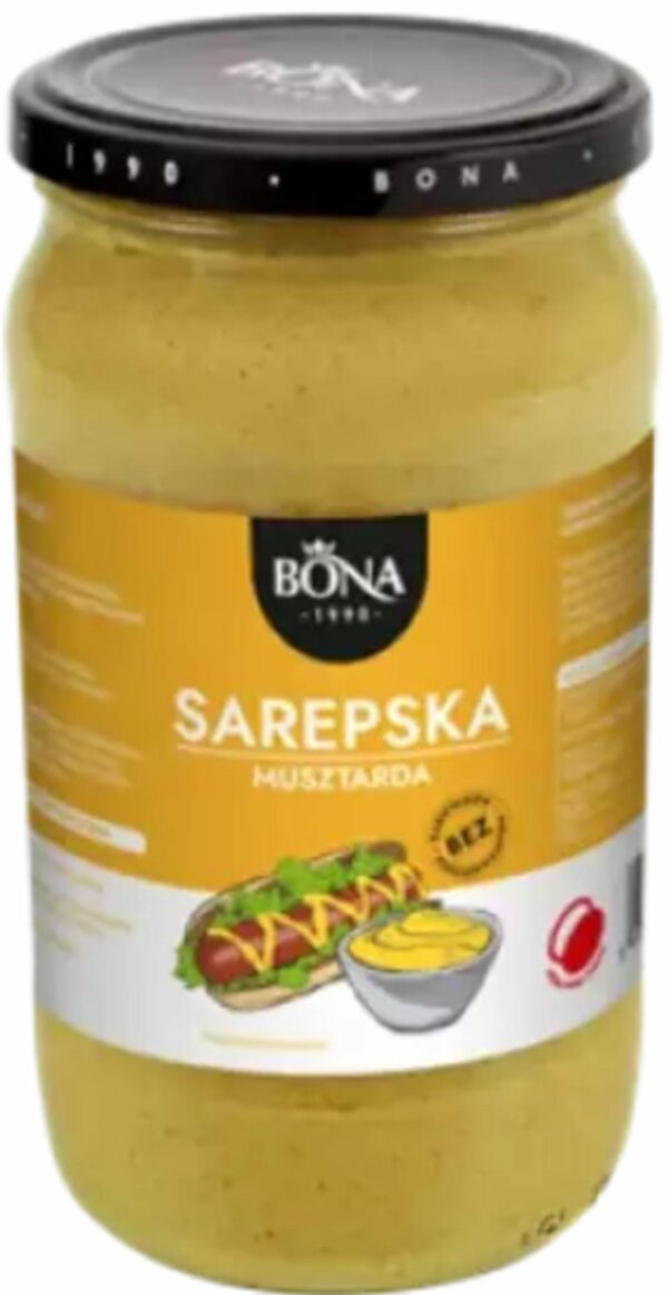 BONA MUSZTARDA 800G SŁOIK SAREPSKA /6