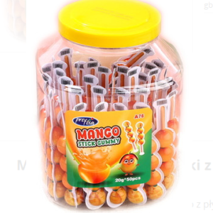 G ŻELKI W TUBIE MANGO STICK GUMMY PROFISA 20G/50 "50A"