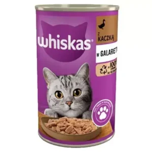 P WHISKAS 400G-PUSZKA KACZKA/24