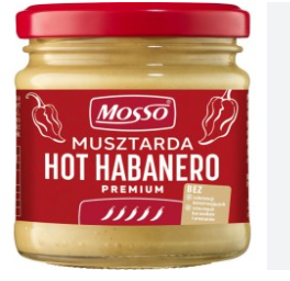 MOSSO MUSZTARDA SŁOIK HOT HABANERO 180G/6