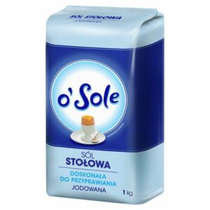 CENOS O`SOLE SÓL STOŁOWA JODOWANA 1KG/10