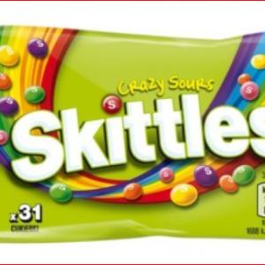 SKITTLES 38G CRAZY SOURS/14 ZIELONE