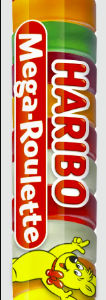 HARIBO ŻELKI DROPS ROULETTE OWOC. 45G/40 NIEBIESKI
