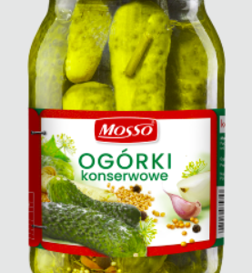 MOSSO sł.OGÓRKI KONSERWOWE 0,9L/6