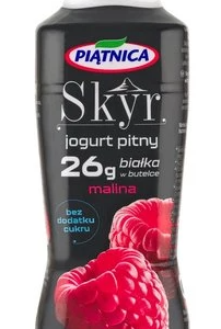 N PIĄTNICA JOG.butel.360g SKYR WYSOKOBIAŁKOWY MALINA /12