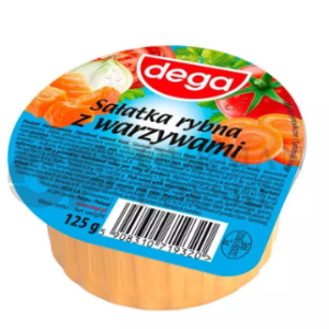 DEGA 125G SAŁATKA RYBNA Z WARZYWAMI /12