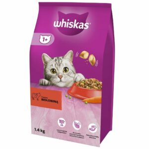 P WHISKAS SUCHY WOŁOWINA 1,4KG/6