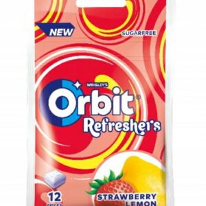 GUMA ORBIT TORB. REFRESHES STRAWBERY LEMON 26G/15 NOWOŚĆ