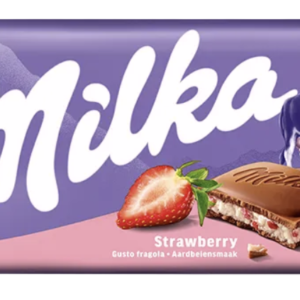 MILKA CZEKOLADA 100G STRAWBERRY/22 TRUSKAWKA