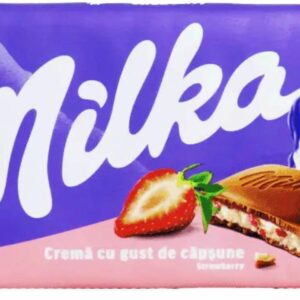 MILKA CZEKOLADA 100G STRAWBERRY/22 TRUSKAWKA