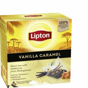 LIPTON EX 20SZT- BLACK VANILLA CARAMEL /12 piram