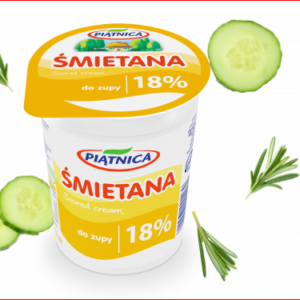 N PIĄTNICA ŚMIETANA 18% 400G/12