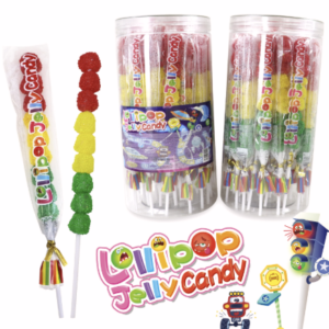 G LIZAK LOLLIPOP JELLY CANDY/30 CZERWONY/ŻÓŁTY/ZIELONY "311"