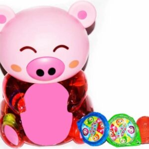 G MINI JELLY CUP 100 SZT ŚWINKA RÓŻOWA